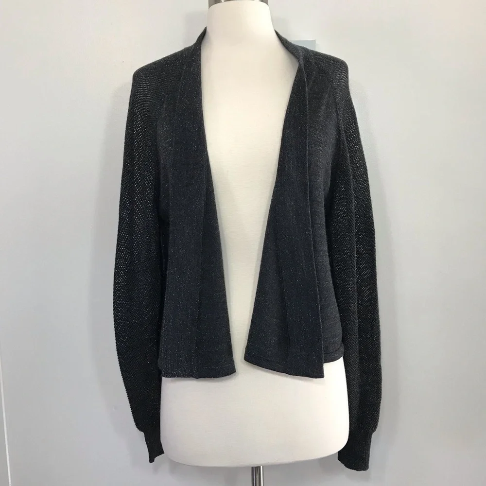 Eileen Fisher Shimmering Fine Merino Wool Cardigan